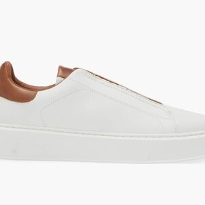 Bruno Magli Lisbon mens  white sneaker slip on brand new in box size 9